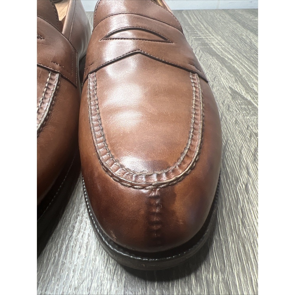 Edward Green Sloane Penny Loafers Brown Leather Slip On Shoes UK 9/9.5 US 10 D - Picture 9 of 16